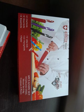 Juego 6 Cuchillos Swiss Touch Antiadherentes