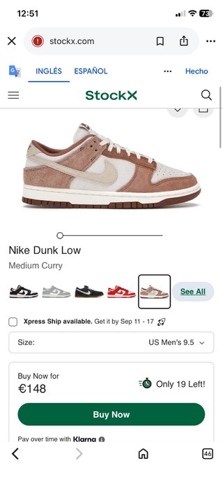 Nike Dunk Low PRM Medium Curry