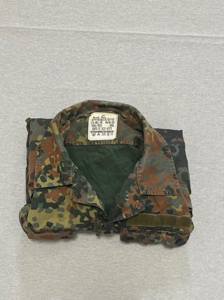 Chaqueta Militar Camuflaje Vintage Rara
