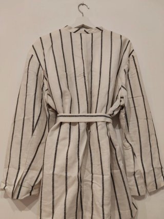Blazer de lino a rayas