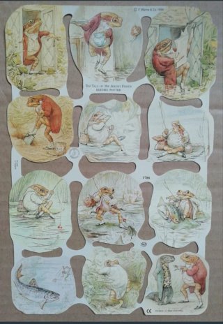 Lamina Cromos troquelados MLP 1788. Beatrix Potter