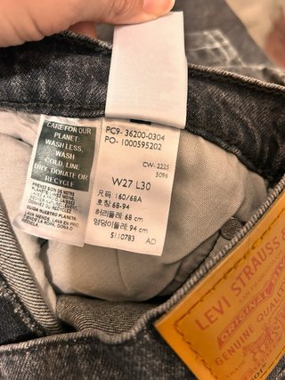 Vaqueros Levi's 501 Crop Jeans Negros