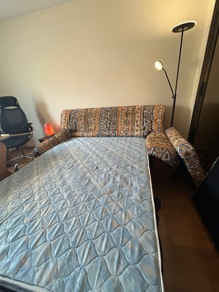 Sofá Cama Italiano 135cm con Funda Beige