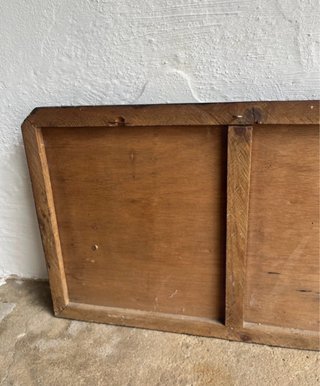 Cuadro La Última Cena Madera Antigua