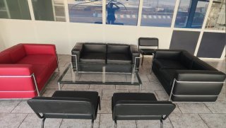 Sofás Le Corbusier piel alta calidad italiana