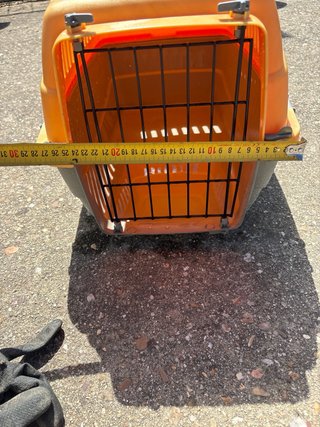 Transportín para mascotas naranja/amarillo