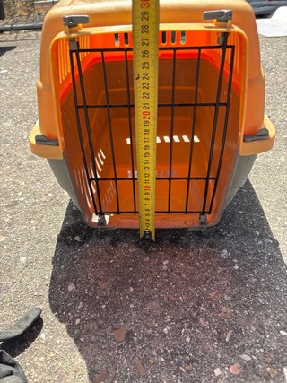 Transportín para mascotas naranja/amarillo
