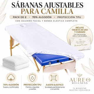 Sábanas para camilla de masaje alta calidad