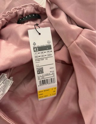 Mono elegante rosa satinado