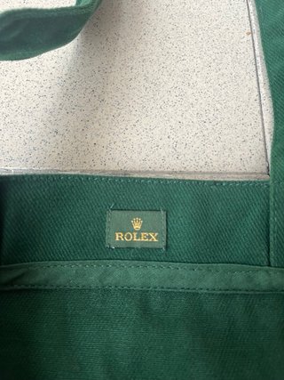 Bolsas de tela Rolex (Verde y Beige)