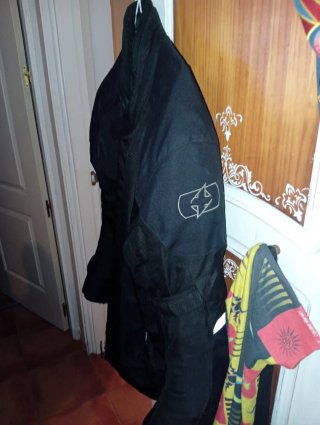 Chaqueta de moto Oxford Negra