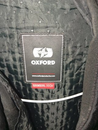 Chaqueta de moto Oxford Negra