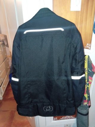 Chaqueta de moto Oxford Negra