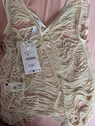 Blusa Zara Beige Talla Única