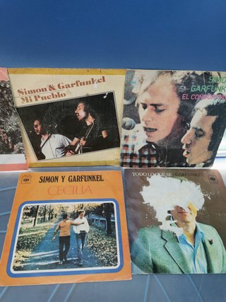 Lote 7 discos eps, vinilos, 7", SIMON AND GARFUNKEL, PAUL SIMON