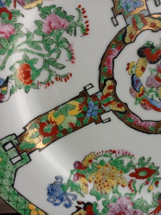 Plato antiguo porcelana Macao China