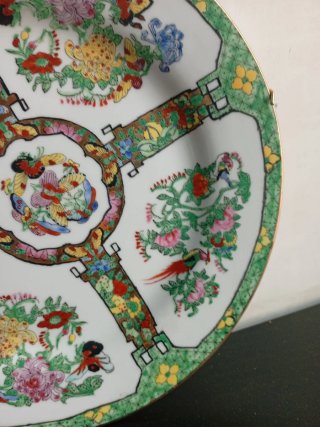 Plato antiguo porcelana Macao China