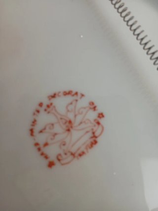 Plato antiguo porcelana Macao China