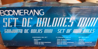 Set di 4 Palloni Mini Boomerang