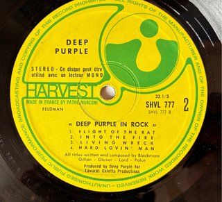 Deep Purple In Rock Vinilo LP 1970