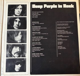 Deep Purple In Rock Vinilo LP 1970