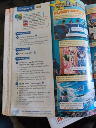 Libro inglés Héroes 6° primaria
