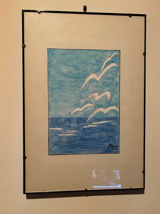 Quadro Gabbiani sul Mare 2012