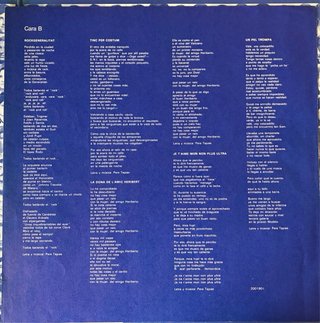 Vinilo Pere Tapias - 400 pendons