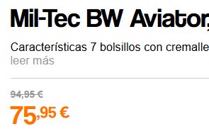 Mono Aviator Miltec Verde