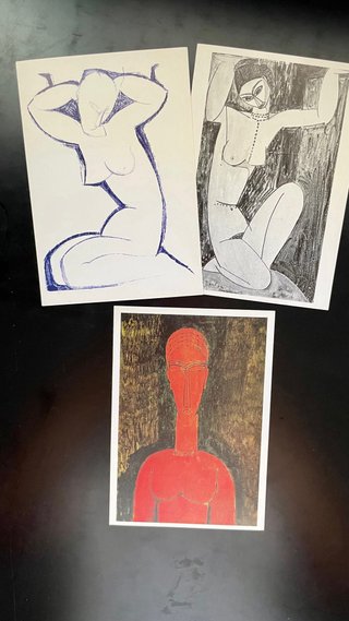 Postales antiguas Modigliani