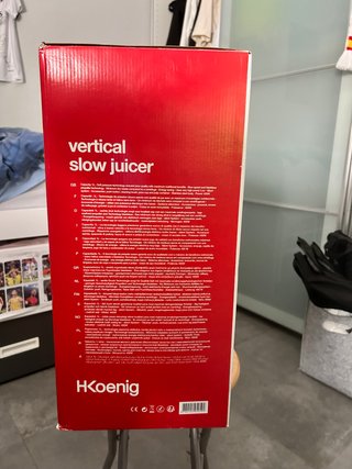 Extractor de zumo H.Koenig de rotación lenta