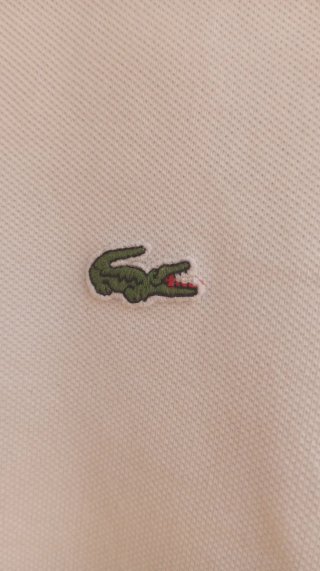 Polo Lacoste Blanco Talla 3 (S)