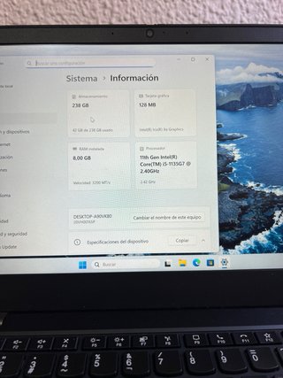 Ordenador portátil lenovo Thinkpad i5  11 GENERACI