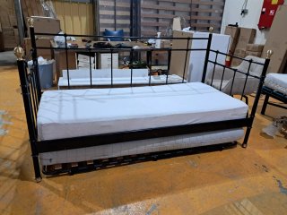 Cama Diván + Nido + 2 colchones 90x190