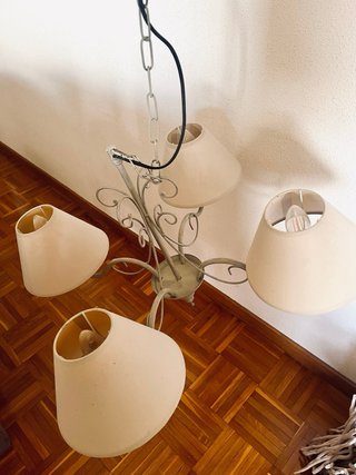 Lámpara colgante beige