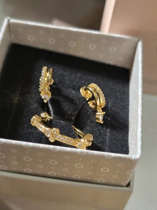 Set Anillo y Pendientes Pandora Oro