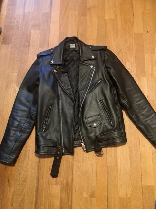 Chaqueta Cuero Biker Reclaimed Vintage Negra