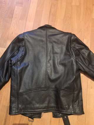 Chaqueta Cuero Biker Reclaimed Vintage Negra