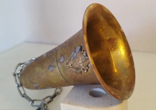 Corneta de señales antigua de latón (también conoc