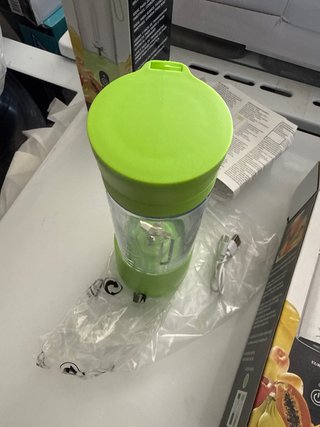 Batidora Portátil Recargable Verde
