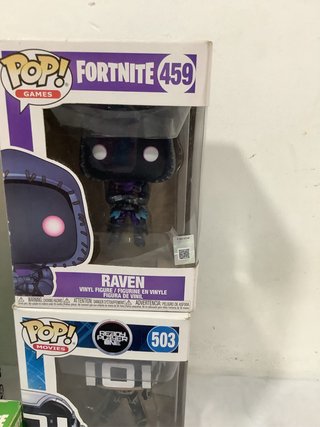 5 Figuras Funko Pop Fortnite: Raven, Sixer, Black