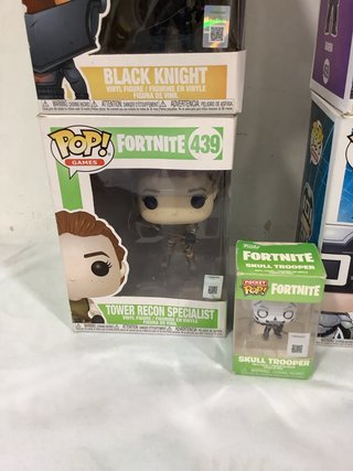 5 Figuras Funko Pop Fortnite: Raven, Sixer, Black
