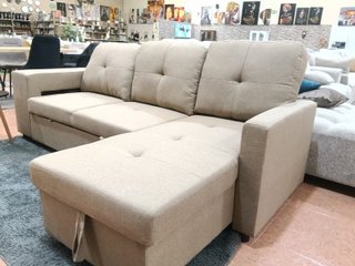 Sofá Cama Beige Tela