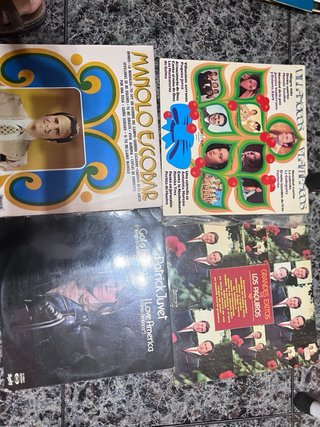 Lote 4 Vinilos: Pop, Rock y Flamenco