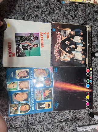 Lote 4 Vinilos: Pop, Rock y Flamenco