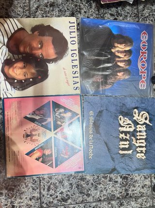 Lote 4 Vinilos: Pop, Rock y Flamenco