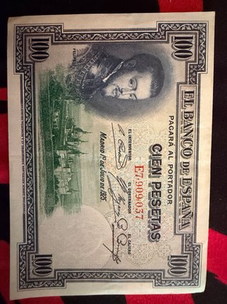 Billete 100 pesetas 1928