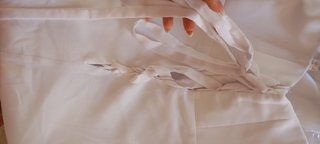 Abito lungo elegante Emmebi bianco argento M