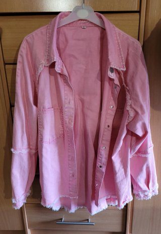 Camisa vaquera Shein rosa