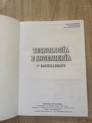 Tecnología e ingeniería I : 1o Bachillerato